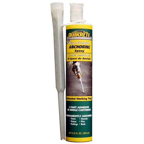 Quikrete 8.6 oz. High Strength Anchoring Epoxy-862031 - The Home Depot