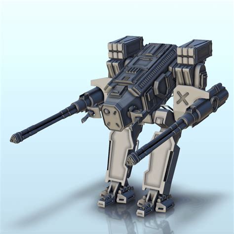 Xilmis combat robot (24) - sci-fi science fiction future 40k | 3D models download | Creality Cloud