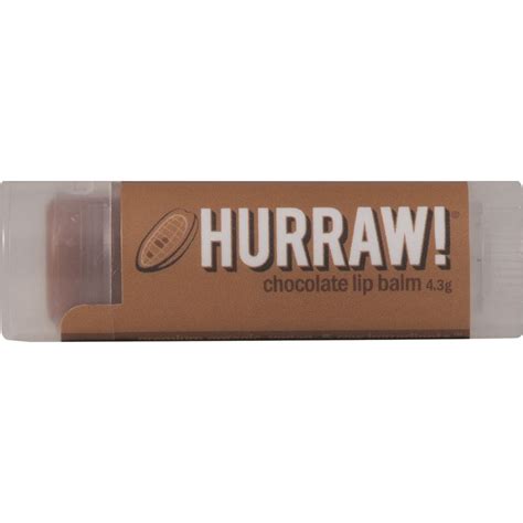 Hurraw! Lip Balm Chocolate 4.3g - Vegan Co