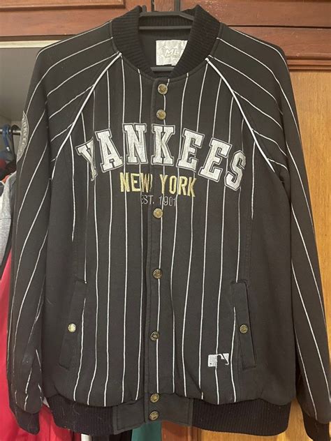 Vintage MLB Yankees Jacket, Men's Fashion, Coats, Jackets and Outerwear ...