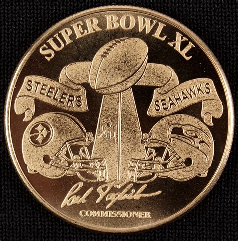 Super Bowl XL Steelers Vs Seahawks Commemorative Coin | Pristine Auction