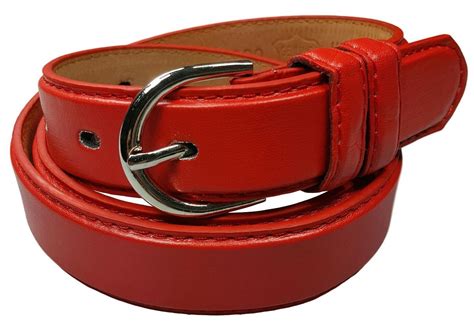 Women's Genuine Leather Casual Red Belt | Belt, Red belt, Leather