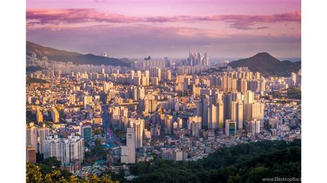 Overhead View 4K Busan South Korea Wallpapers Desktop Background