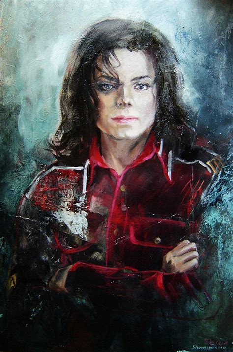 Michael Jackson Painting by Nelya Shenklyarska