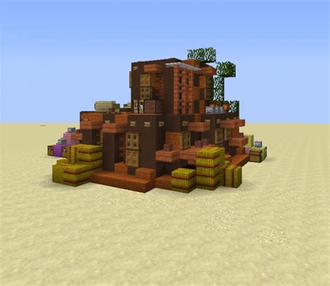 Desert Oasis House 5 - GrabCraft - Your number one source for MineCraft buildings, blueprints ...