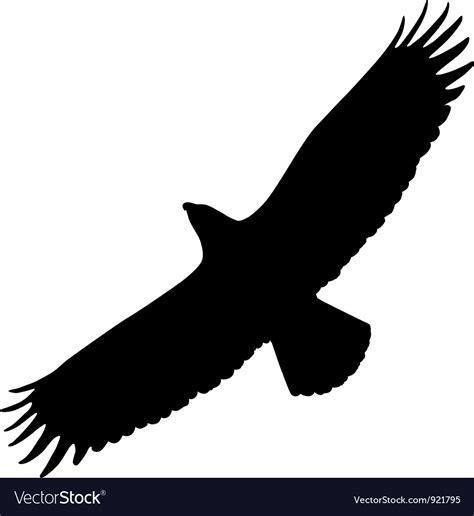 Eagle silhouette Royalty Free Vector Image - VectorStock