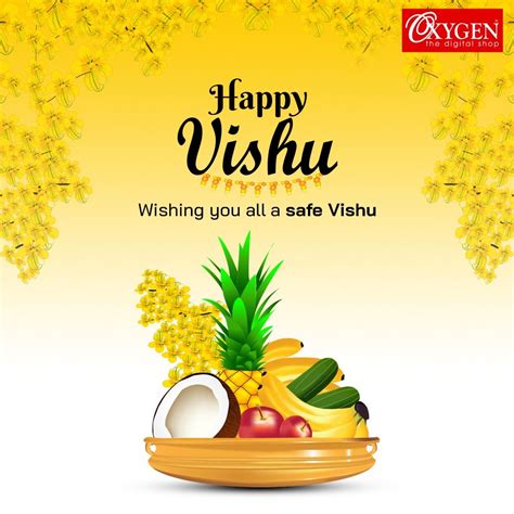 Happy Vishu Creative Poster for Social Media Retail
