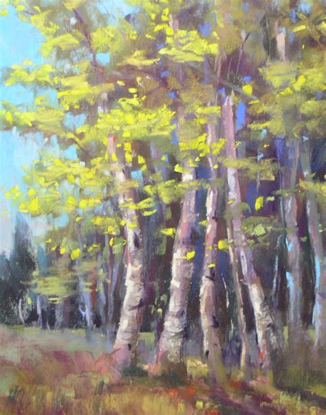 Painting My World: Aspen Tree Painting Demo...4 Seasons of Aspens