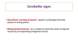 Cerebellar signs | PPT