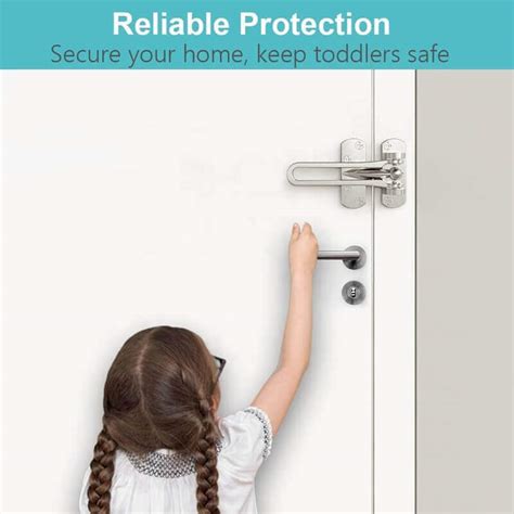 Satin Nickel Privacy Hotel Door Latch For Hotel Room Security