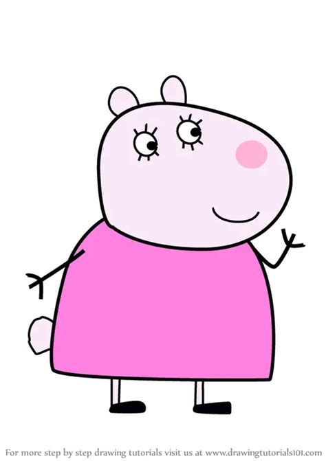 Learn How to Draw Mummy Sheep from Peppa Pig (Peppa Pig) Step by Step ...