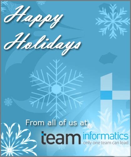 Happy Holidays from TEAM