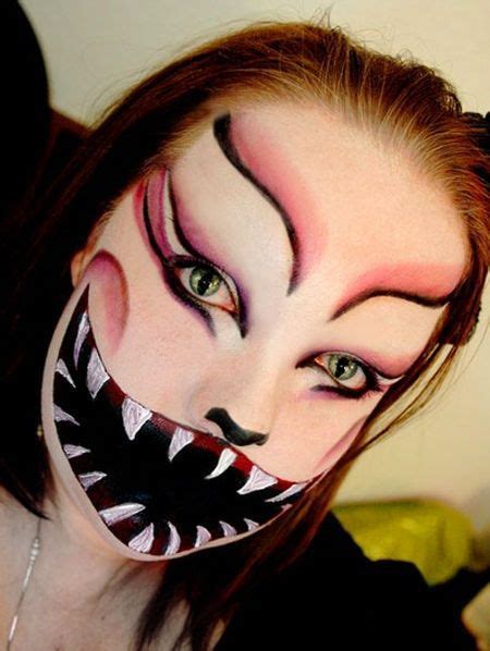 evil cheshire cat | Face painting halloween, Halloween makeup scary, Halloween makeup