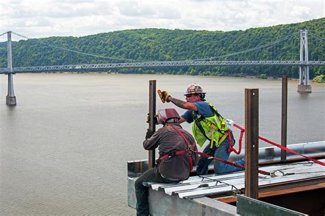 Bridge Lift Construction Workers Photograph by Jim West - Fine Art America