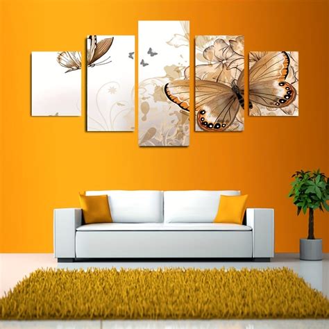 5pcs Unframed Hd Printed Canvas Painting On The Wall Art Modular ...