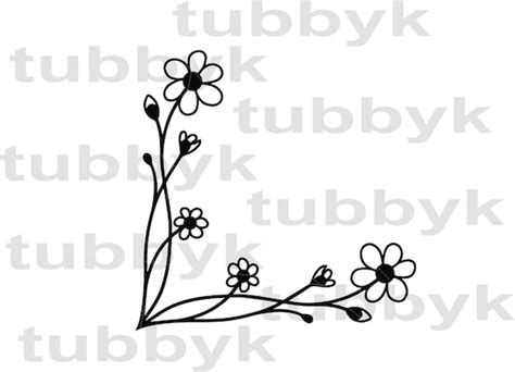 Clip Art Daisy SVG Digital File SVG File Silhouette Vector, Flower SVG ...