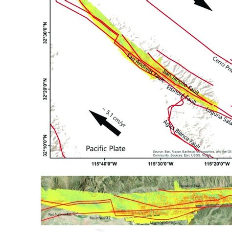 The El Mayor Cucapah Earthquake surface rupture with regional active ...