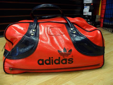 Vintage 70s Leather Adidas Gym Bag