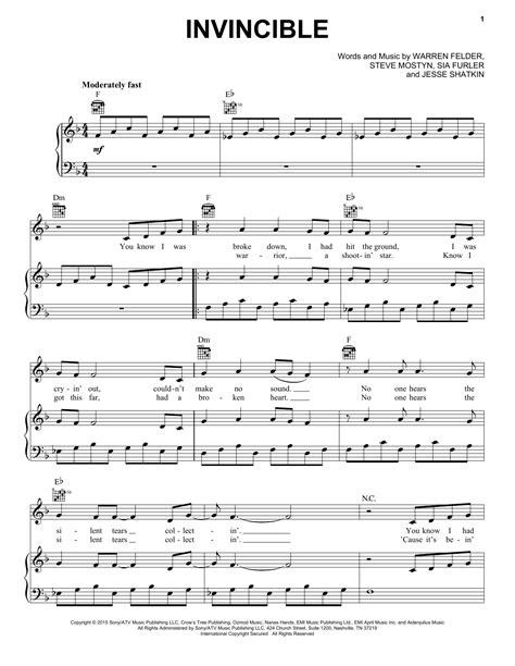 Invincible | Sheet Music Direct