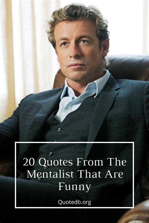 20 Quotes From The Mentalist That Are Funny | The mentalist, Mentalist ...