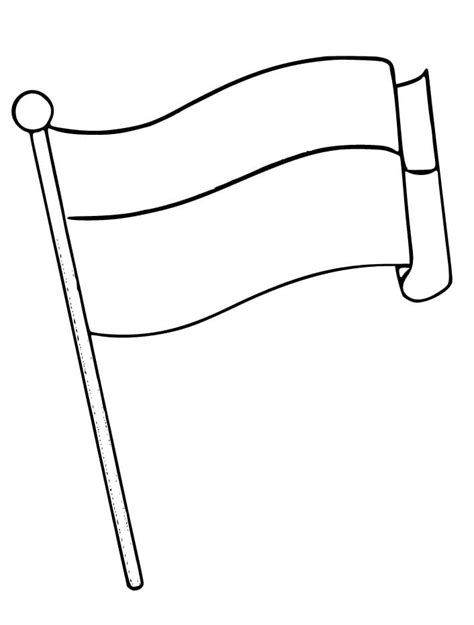 Indonesia Flag Printable coloring page - Download, Print or Color ...