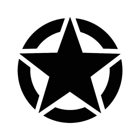 Us Army Military Star Ww2 Vinyl Sticker