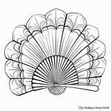 Fan Coloring Pages  Free & Printable sketch template