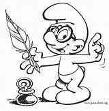 The Smurfs Brainy Coloring sketch template