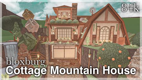 Bloxburg - Cottage Mountain House Speedbuild (exterior) - YouTube