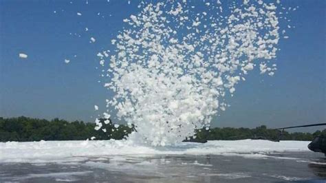 Tulsa's Army National Guard Base Accidentally Covered In Foam