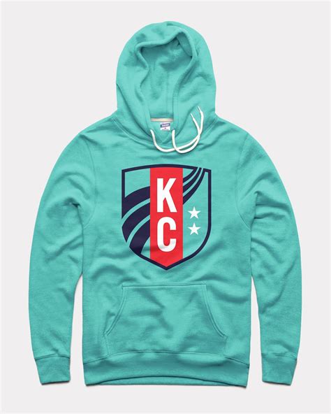 KC Current Logo Crest Teal Vintage Hoodie | CHARLIE HUSTLE