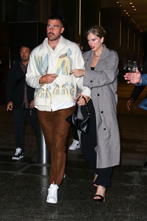 TAYLOR SWIFT and Travis Kelce Arrives at SNL Afterparty in New York 10/14/2023 – HawtCelebs