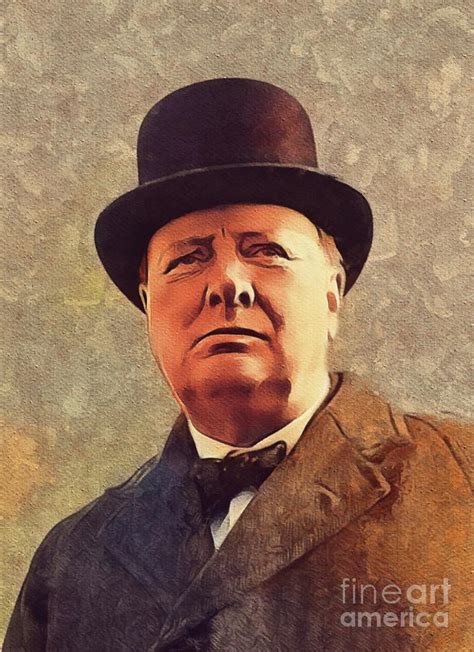 Winston Churchill, Prime Minister Painting by Esoterica Art Agency - Fine Art America