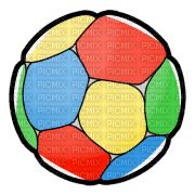 rainbow soccer ball art png, kids , sport , sports , colorful ...