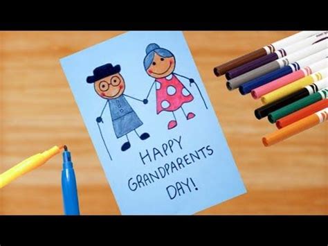 Grandparents day drawing / How to draw Grandparents / how to draw Grandparents day easy step by ...