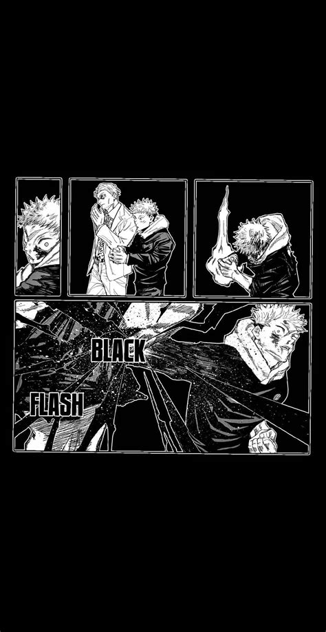 Jujutsu kaisen itadori yuji black flash wallpaper | Anime wallpaper ...