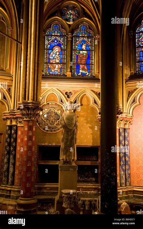 The magnificent interior of Ste Chapelle in Paris France Stock Photo - Alamy