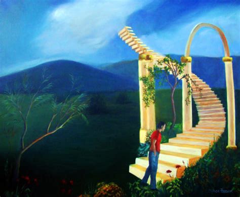 Stairway to Heaven Oil Painting