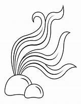Printable Seaweed Coloring Page sketch template