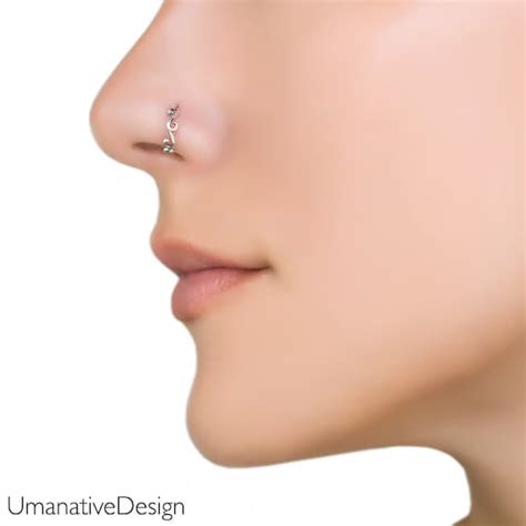 Unique Nose Ring Nose Jewelry Nose Piercing Silver Nose - Etsy