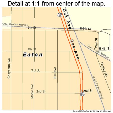 Eaton Colorado Street Map 0822860