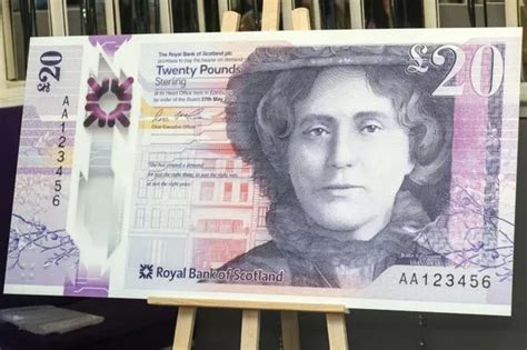 New Scottish £20 bank note becomes first to feature a woman other than the Queen on the front ...