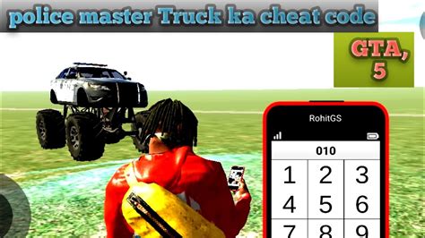 GTA V ke andar update police monster truck Ka cheat code - YouTube