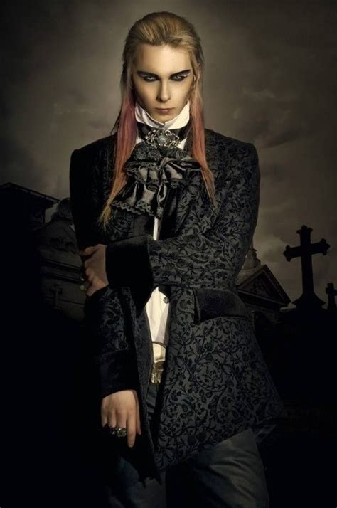 Gothic Man | Gothic fashion, Gothic vampire, Long hair styles men