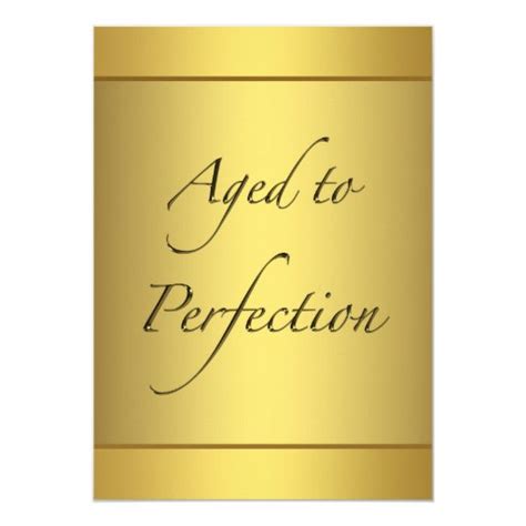 Aged to Perfection Birthday Party Card | Zazzle