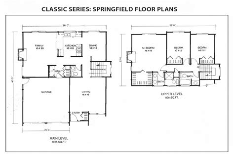 Springfield Floor Plan - Classic Series | IHC