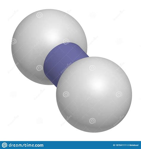 Hydrogen Gas H2 Molecule. 3D Rendering. Stock Illustration - Illustration of bond, molecule ...