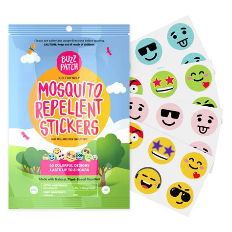 TNP Buzz Patch Mosquito Patch Stickers for Kids (60 Pack) - The Original All Natural Citronella ...