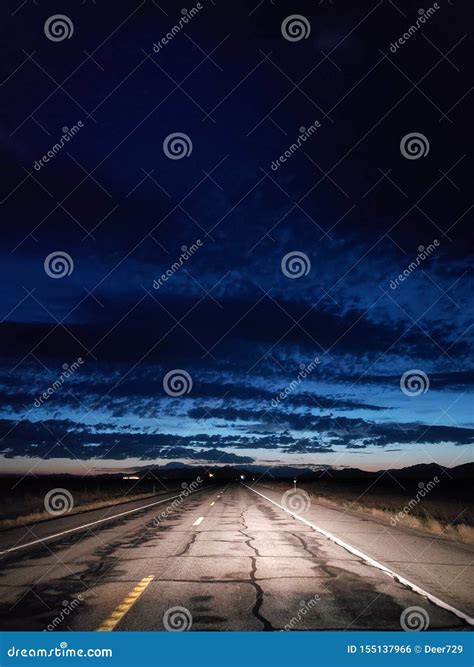 Night Driving on a Two Lane Rural Road Stock Photo - Image of rural, night: 155137966