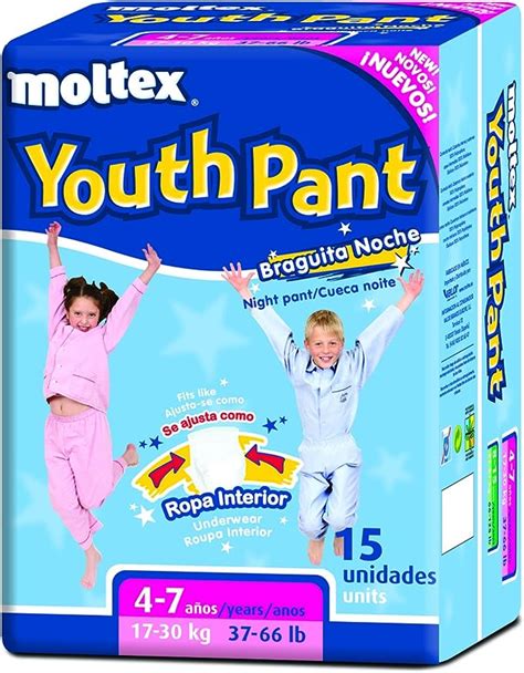 Moltex Youth Pants Night Nappies Bag- 15 Nappies: Amazon.co.uk: Beauty